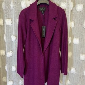 Rachel Zoe Purple Cardigan Coat